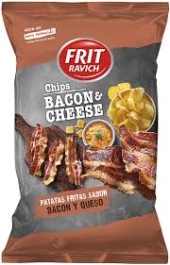 CHIPS BACON QUESO 1  125GR 12  FRIT